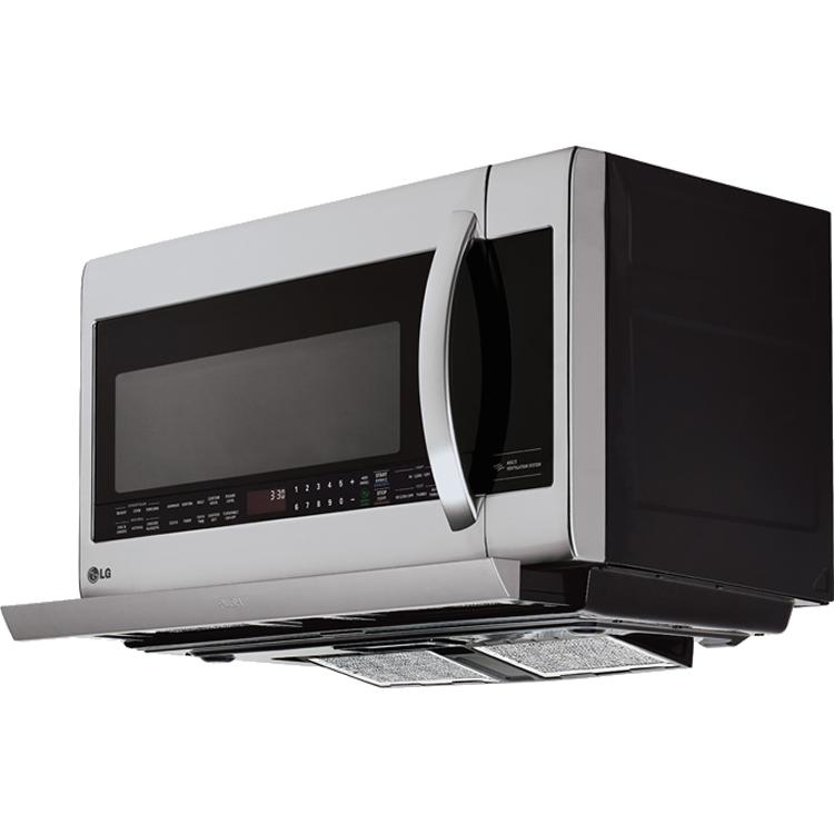 LG 30-inch, 2.2 cu. ft. Over-the-Range Microwave Oven with 2nd Generation Slide-Out ExtendaVent™ LMV2257ST IMAGE 3