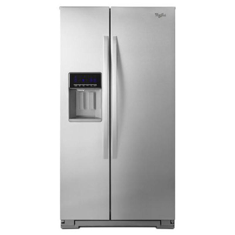 Whirlpool 36-inch, 25.6 cu. ft. Side-by-Side Refrigerator with Ice and Water WRS586FIDM IMAGE 1