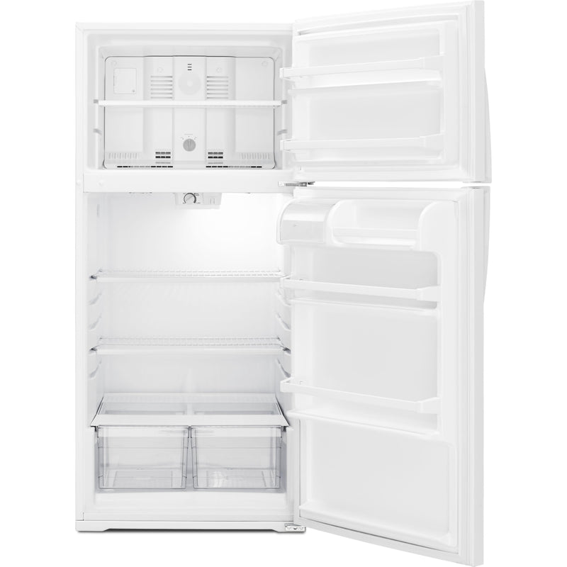 Whirlpool 28-inch, 14.3 cu. ft. Top Freezer Refrigerator WRT104TFDW IMAGE 2
