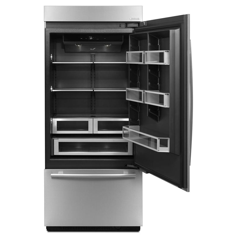 JennAir 36-inch, 20.9 cu.ft. Built-in Bottom Freezer Refrigerator with Obsidian Interior JB36NXFXRE IMAGE 3