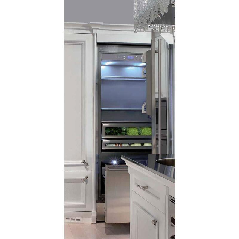 Fhiaba 24-inch, 12.1 cu. ft. Bottom Freezer Refrigerator with Ice and Water FP24BI-LS IMAGE 2
