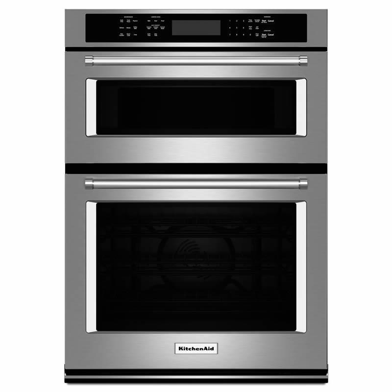 KitchenAid 27-inch, 4.3 cu. ft. Built-in Combination Wall Oven with Convection KOCE507ESS IMAGE 1