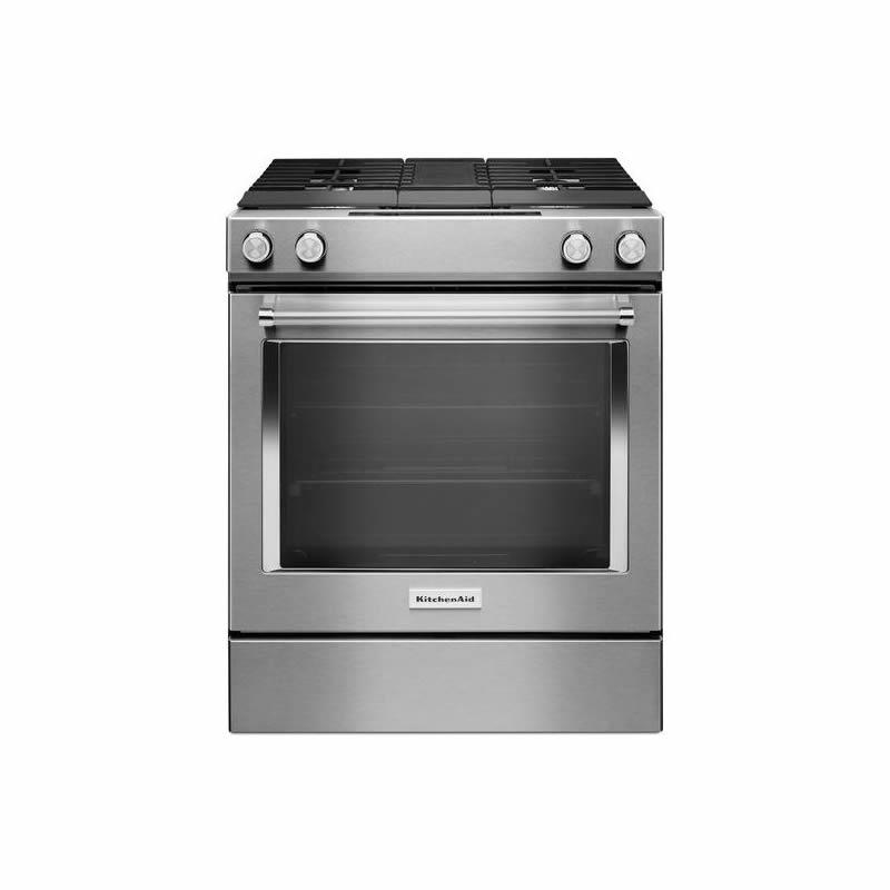 KitchenAid 30-inch Slide-In Dual-Fuel Range KSDG950ESS IMAGE 7