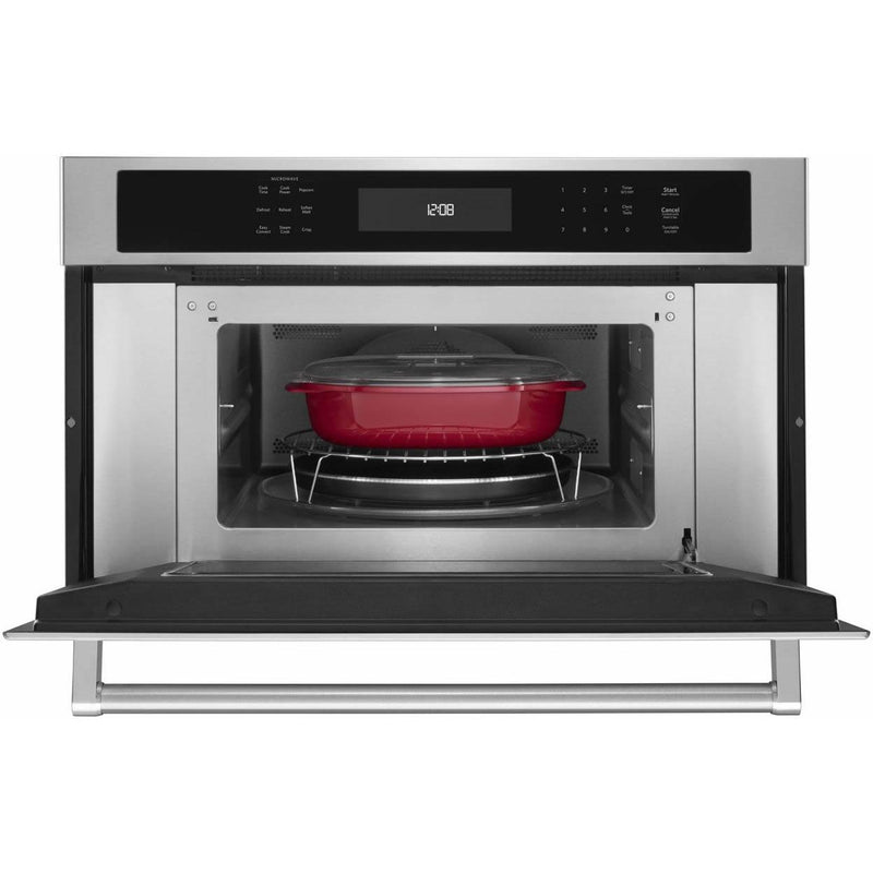 KitchenAid 30-inch, 1.4 cu. ft. Built-In Microwave Oven with Convection KMBP100ESS IMAGE 4