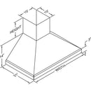 Vent-A-Hood 48-inch Wall Mount Range Hood SLDH14-148SS IMAGE 2