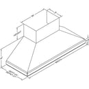 Vent-A-Hood 66-inch Wall Mount Range Hood SEPTH18-366SS IMAGE 2