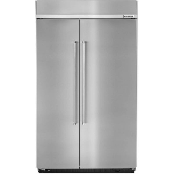 KitchenAid 48-inch, 30 cu. ft. Side-by-Side Refrigerator with ExtendFresh™ Plus KBSN608ESS IMAGE 1