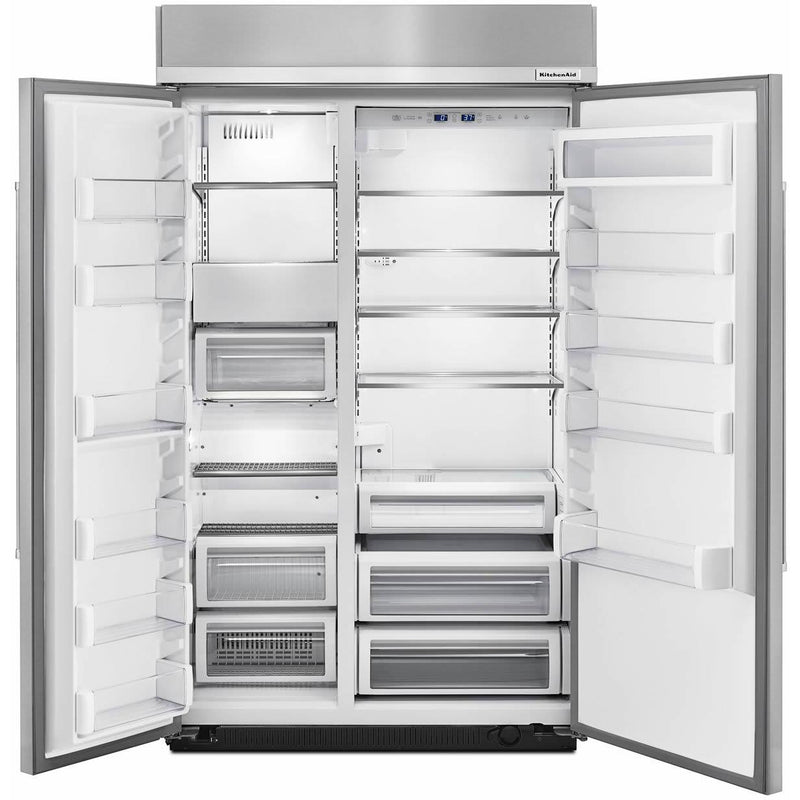 KitchenAid 48-inch, 30 cu. ft. Side-by-Side Refrigerator with ExtendFresh™ Plus KBSN608ESS IMAGE 2