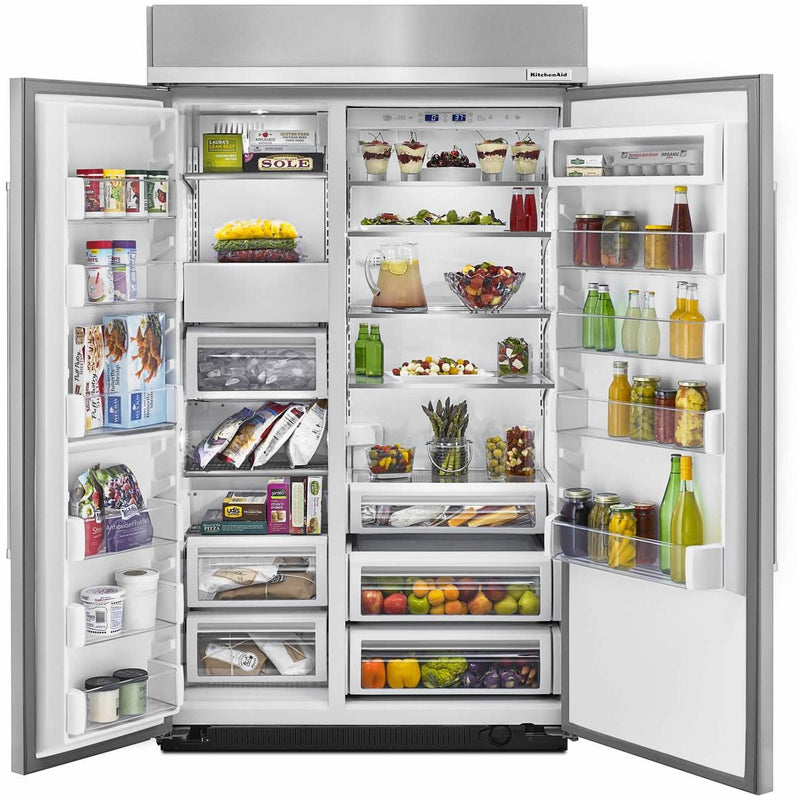 KitchenAid 48-inch, 30 cu. ft. Side-by-Side Refrigerator with ExtendFresh™ Plus KBSN608ESS IMAGE 3