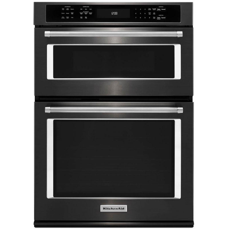 KitchenAid 30-inch, 5 cu. ft. Built-in Combination Wall Oven with Convection KOCE500EBS IMAGE 1