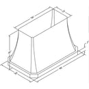 Vent-A-Hood 48-inch Ceiling Mount Range Hood JDIH248/C1SS IMAGE 2