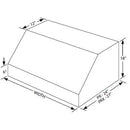 Vent-A-Hood 30-inch Wall Mount Range Hood PRXH18-130SS IMAGE 3