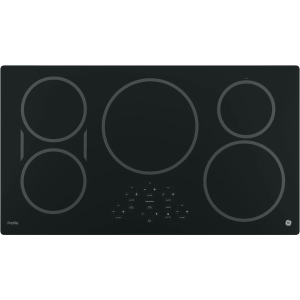 GE Profile 36-inch Built-In Electric Cooktop PHP9036DJBB IMAGE 1