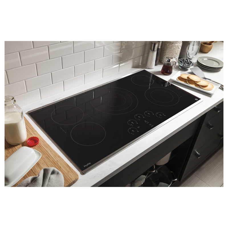 GE Profile 36-inch Built-In Electric Cooktop PP9036SJSS IMAGE 5