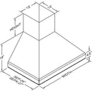 Vent-A-Hood 36-inch Wall Mount Range Hood SEPXH18-236SS IMAGE 2
