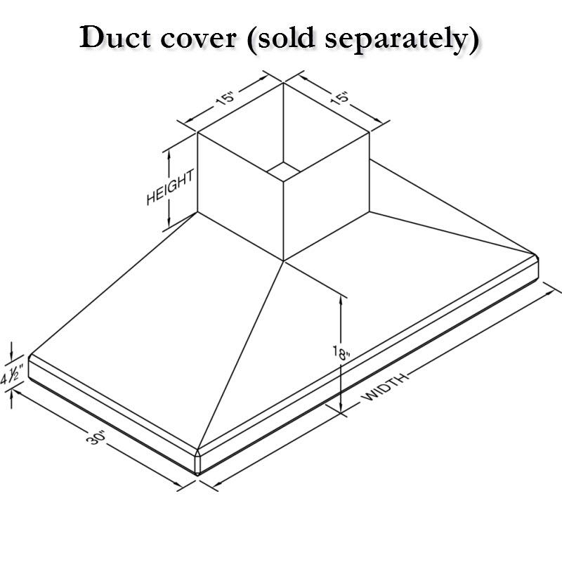 Vent-A-Hood 66-inch Ceiling Mount Range Hood SEPITH18-466SS IMAGE 2