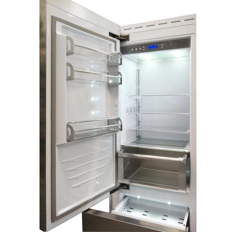 Fhiaba 36-inch, 16.67 cu. ft. Bottom Freezer Refrigerator BI8990TST3U IMAGE 3