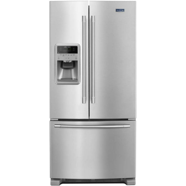 Maytag 33-inch, 21.7 cu. ft. French 3-Door Refrigerator with Ice and Water MFI2269FRZ IMAGE 1