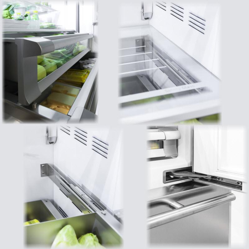 Fhiaba 36-inch, 19.3 cu. ft. Counter-Depth Bottom Freezer Refrigerator with Ice and Water BI36BI-RO IMAGE 5
