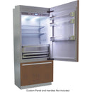Fhiaba 36-inch, 19.3 cu. ft. Counter-Depth Bottom Freezer Refrigerator BI36B-RO IMAGE 1