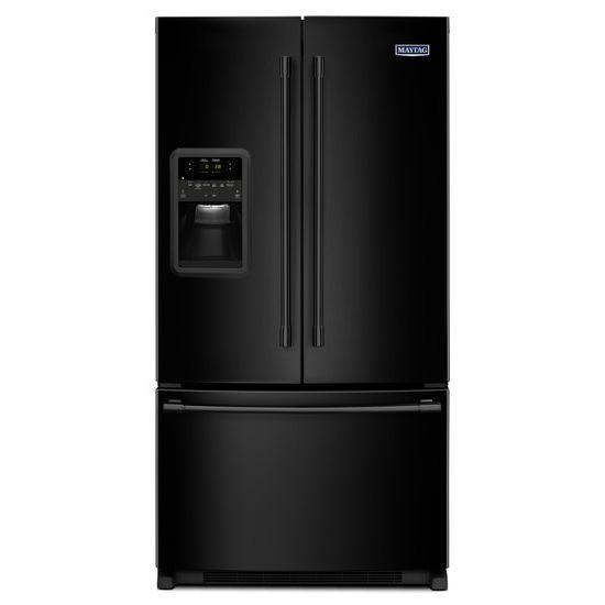 Maytag 33-inch, 21.7 cu. ft. French 3-Door Refrigerator with Ice and Water MFI2269FRB IMAGE 1