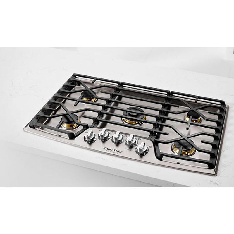 Signature Kitchen Suite 36-inch Built-In Gas Cooktop UPCG3654ST IMAGE 8