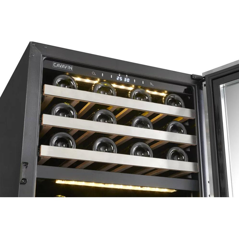 Cavavin 41-bottle Vinoa Collection Freestanding Wine Cellar with 2 Temperature Zones V-041WDZ IMAGE 3