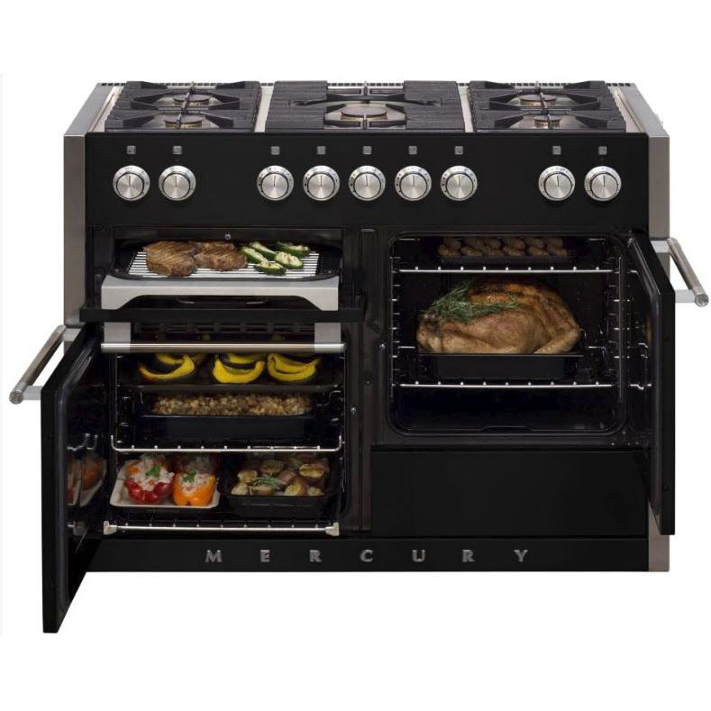 AGA 48-inch Slide-In Dual-Fuel Range with EasyClean™ Technology AMC48DF-BLK IMAGE 4