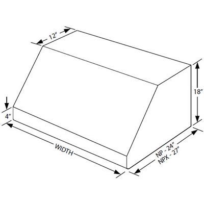 Vent-A-Hood 42-inch Wall Mount Range Hood NPH18-242HSS IMAGE 2