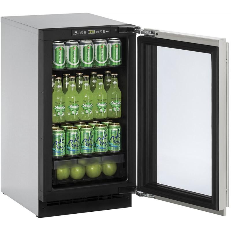 U-Line 18-inch, 3.6 cu. ft. Compact Refrigerator U-2218RGLS-00B IMAGE 3