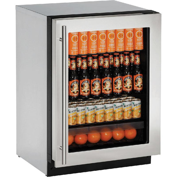 U-Line 24-inch, 4.9 cu. ft. Compact Refrigerator U-2224RGLS-00B IMAGE 1