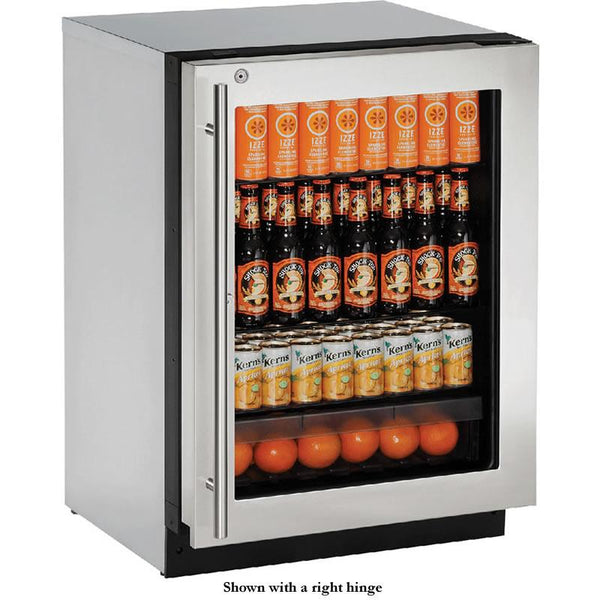 U-Line 24-inch, 4.9 cu. ft. Compact Refrigerator U-2224RGLS-15B IMAGE 1