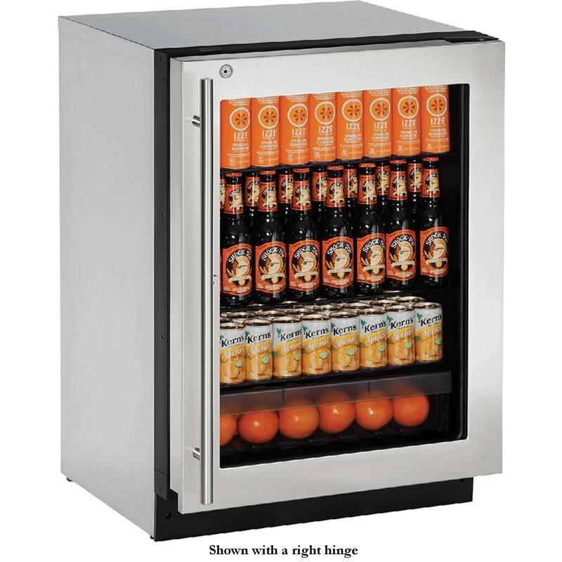 U-Line 24-inch, 4.9 cu. ft. Compact Refrigerator U-2224RGLS-15B IMAGE 1