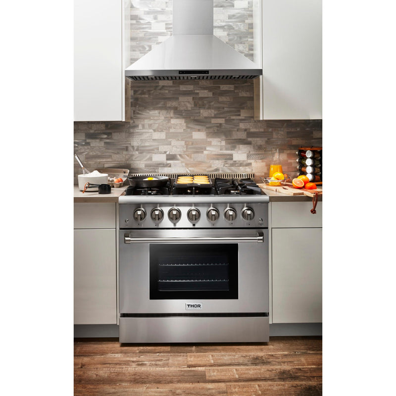 Thor Kitchen 36-inch Freestanding Gas Range HRG3618U IMAGE 10