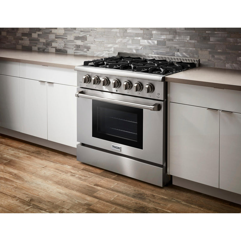 Thor Kitchen 36-inch Freestanding Gas Range HRG3618U IMAGE 9
