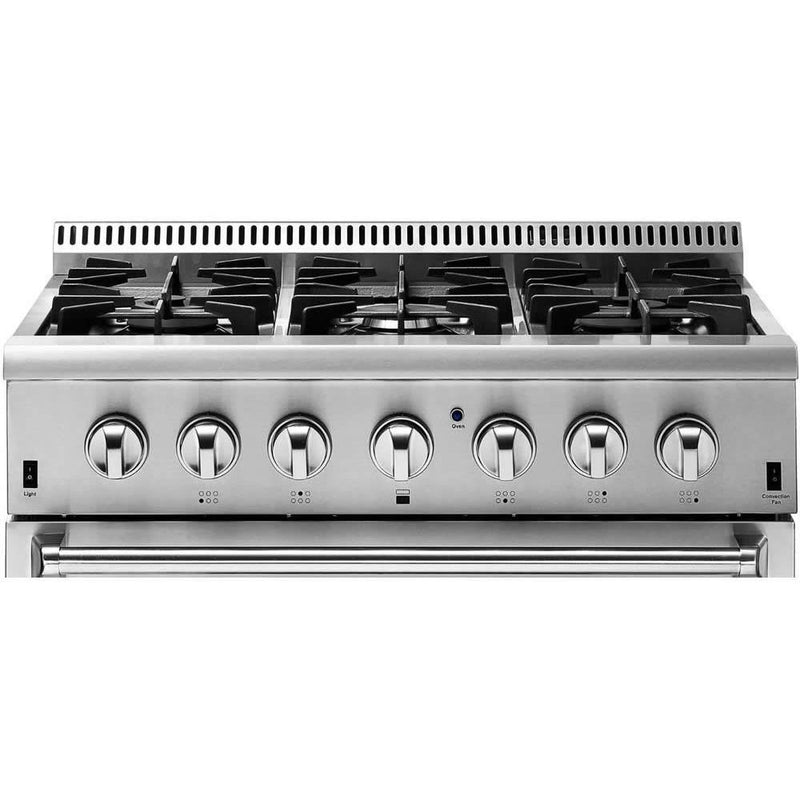 Thor Kitchen 36-inch Freestanding Dual-Fuel Range HRD3606U IMAGE 3
