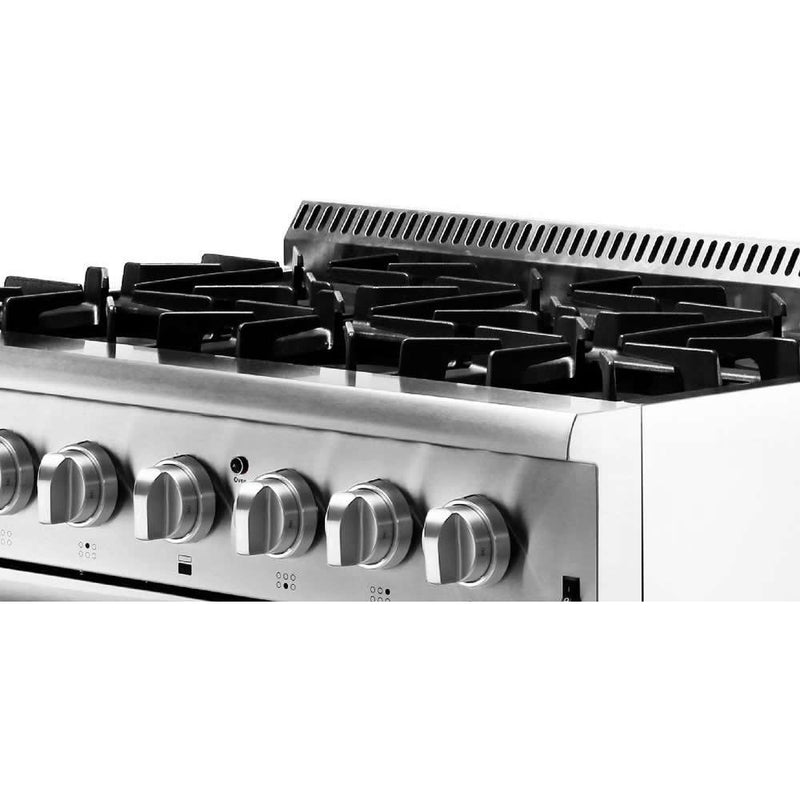 Thor Kitchen 36-inch Freestanding Dual-Fuel Range HRD3606U IMAGE 4