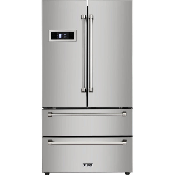 Thor Kitchen 36-inch, 20.85 cu. ft. Counter-Depth French 4-Door Refrigerator HRF3601F IMAGE 1