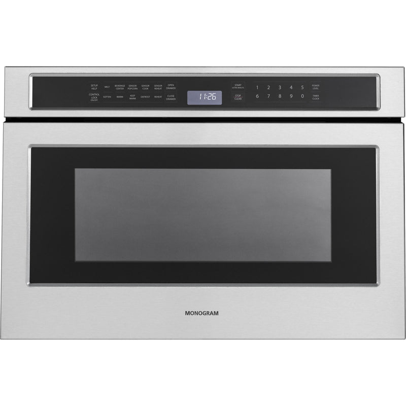 Monogram 24-inch, 1.2 cu.ft. Drawer Microwave Oven with 10 Cooking Modes ZWL1126SJSSC IMAGE 1
