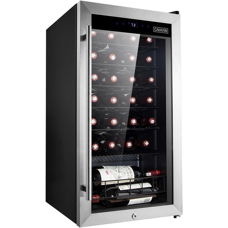 Cavavin 28-Bottle Sobra Collection Wine Cellar with One-Touch LED Digital Controls B-028WSZ IMAGE 3