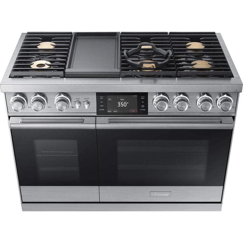 Dacor 48-inch Freestanding Dual-Fuel Range with Real Steam™ DOP48M96DLS IMAGE 14