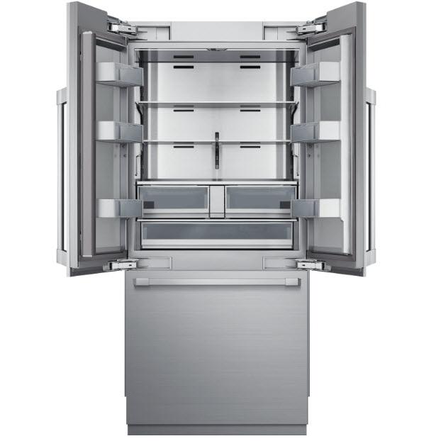 Dacor 36-inch, 21.3 cu.ft. Built-in French 3-Door Refrigerator with FreshZone™ Drawer DRF367500AP/DA IMAGE 2