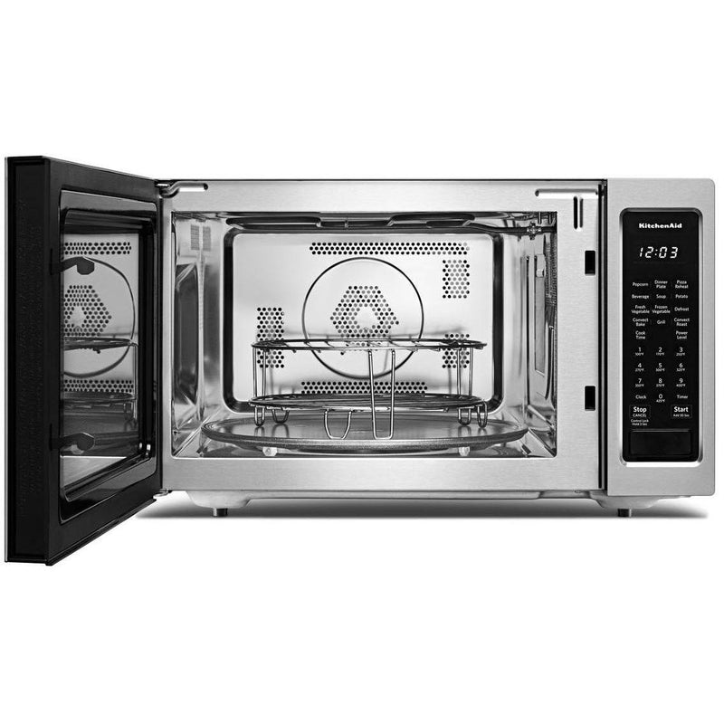 KitchenAid 1.5 cu.ft. Countertop Microwave Oven KMCC5015GSS IMAGE 5
