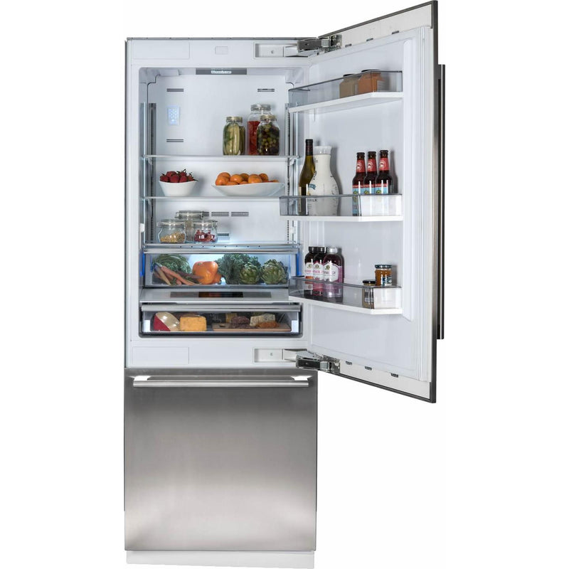 Blomberg 30-inch, 16.4 cu.ft. Built-In Bottom Freezer Refrigerator with Automatic Ice Machine BRFB1920SS IMAGE 2