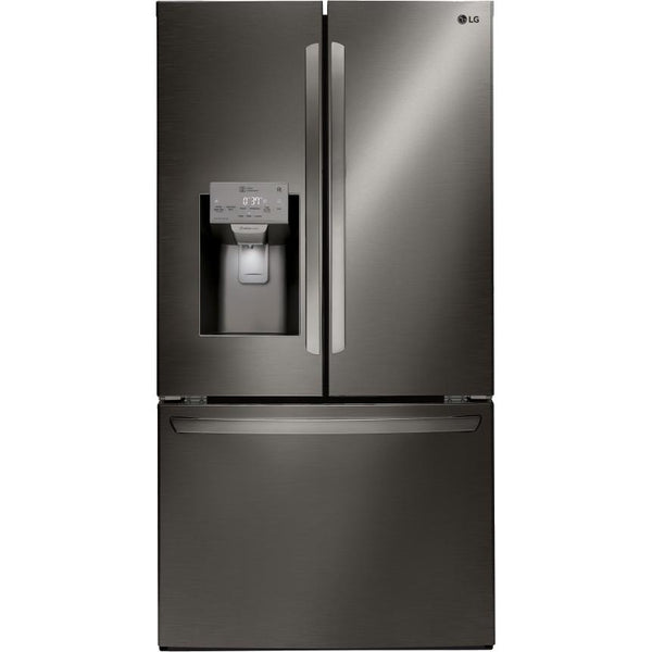 LG 36-inch, 27.9 cu.ft. Freestanding French 3-Door Refrigerator with Slim SpacePlus® Ice System LFXS28968D IMAGE 1