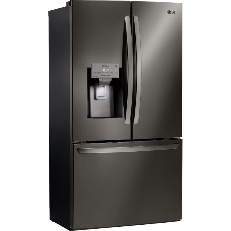 LG 36-inch, 27.9 cu.ft. Freestanding French 3-Door Refrigerator with Slim SpacePlus® Ice System LFXS28968D IMAGE 2
