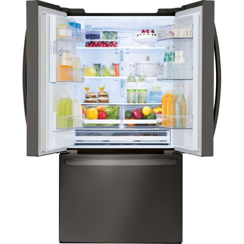 LG 36-inch, 27.9 cu.ft. Freestanding French 3-Door Refrigerator with Slim SpacePlus® Ice System LFXS28968D IMAGE 5