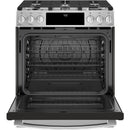 GE Profile 30-inch Slide-In Dual-Fuel Range PC2S930SELSS IMAGE 3