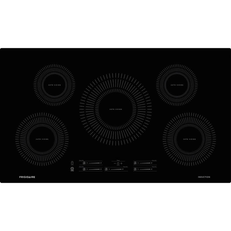 Frigidaire 36-inch Built-in Induction Cooktop with Auto Sizing™ Pan Detection FFIC3626TB IMAGE 1