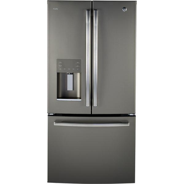 GE Profile 33-inch, 17.5 cu.ft. Freestanding French-Door Refrigerator with FrostGuard™ Technology PYE18HMLKES IMAGE 1